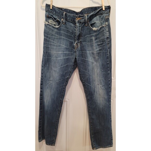 Lucky Brand 410 Athletic Slim Jeans Men's 33x30 Western Cowboy Preppy Everyday - Picture 1 of 15
